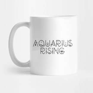 Aquarius rising sign celestial typography Mug